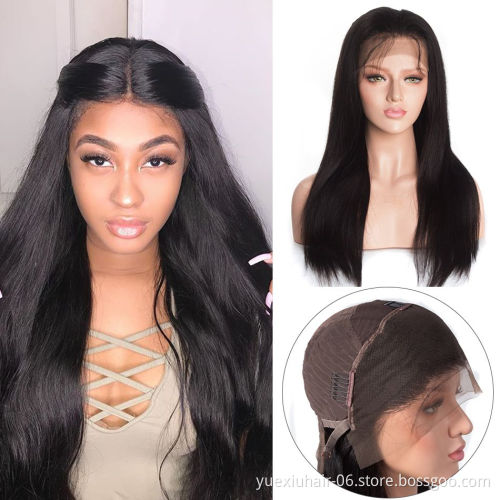 Wholesale Double Drawn 13X4 13X6 HD Swiss Lace Frontal Wig,Raw Virgin Cuticle Aligned Wig,Brazilian Human Hair